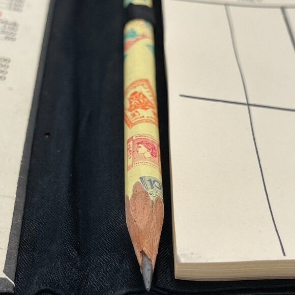 Rare Handmade Silk-Covered Bridge Scoresheets w/ Original Pencil Hong Ko… - Picture 6 of 12